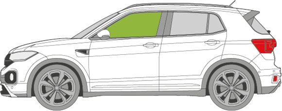 Afbeelding van Zijruit links VW T-Cross 